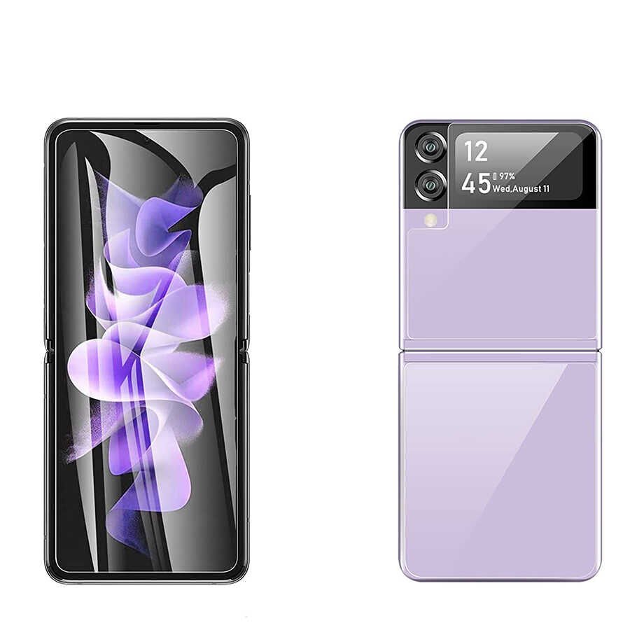 Samsung Galaxy Z Flip 4 HEPTEKİLETİŞİM Narr Tpu Ön Arka Body Ekran Koruyucu