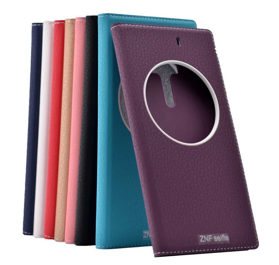 Asus Zenfone Selfİe ZD551KL Kapaklı Kılıf Mıknatıslı 360 Tam Korumalı (DOLCE) Kırmızı