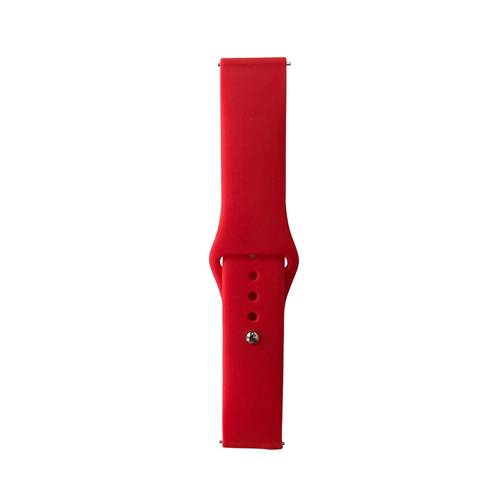 Huawei GT2 46mm - 22mm Kordon Silikon Strap Kayış (Klasik) Brighr Red