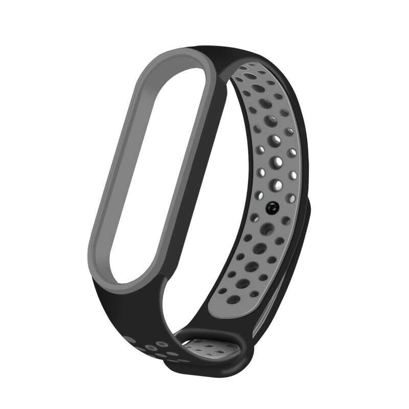 Xiaomi Mi Band 5 Silikon Kordon Kayış Tasarım (KRD-02) NO12