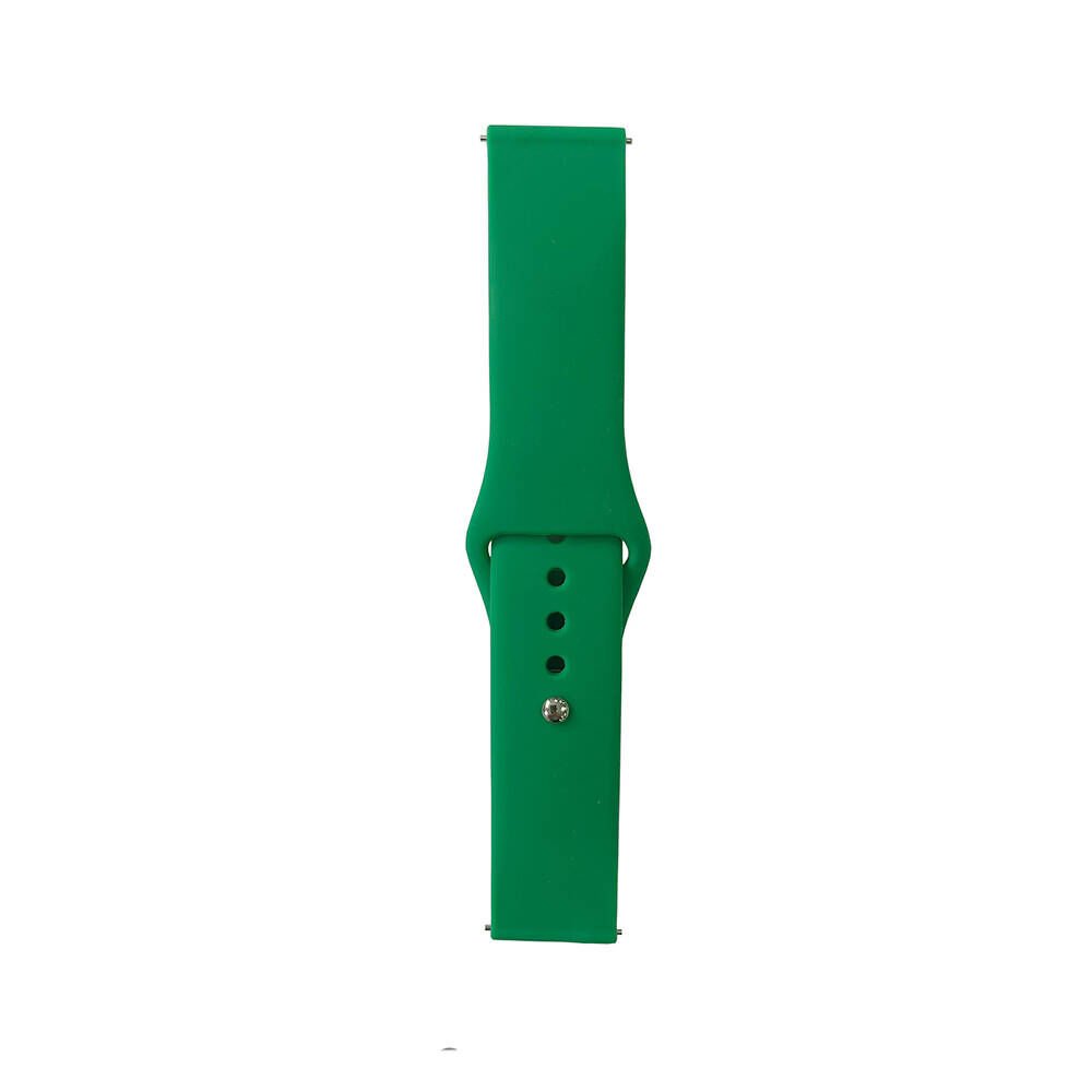 Huawei GT2 46mm - 22mm Kordon Silikon Strap Kayış (Klasik) Grass Green