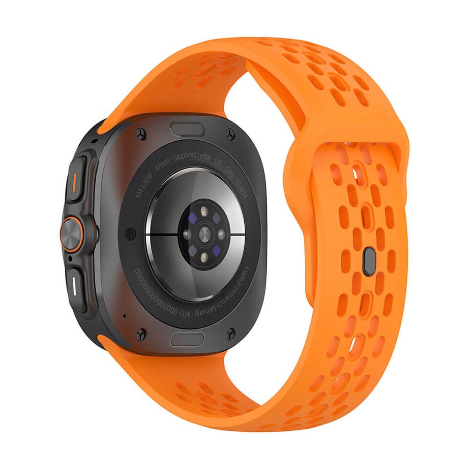 Samsung Galaxy Watch Ultra 47mm HEPTEKİLETİŞİM KRD-119 Delikli Tasarım Silikon Kordon