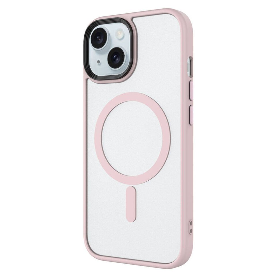 Apple iPhone 15 Pro Kılıf Mat Arka Yüzey Wireless Şarj Özellikli HEPTEKİLETİŞİM Flet Magsafe Kapak
