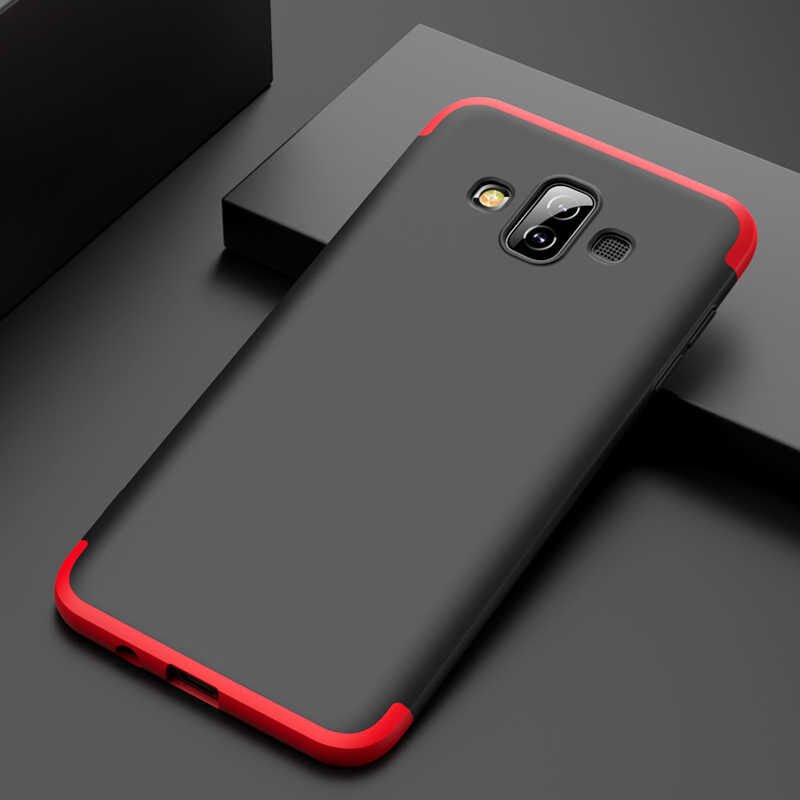 Samsung Galaxy J7 Duo Kılıf 360 Tam Koruma Ön Ve Arka Sert Mika Kapak Orjinal Ays Gkk Kapak Rose Gold