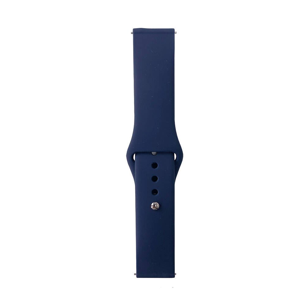 Huawei GT2 46mm - 22mm Kordon Silikon Strap Kayış (Klasik) Midnight Blue