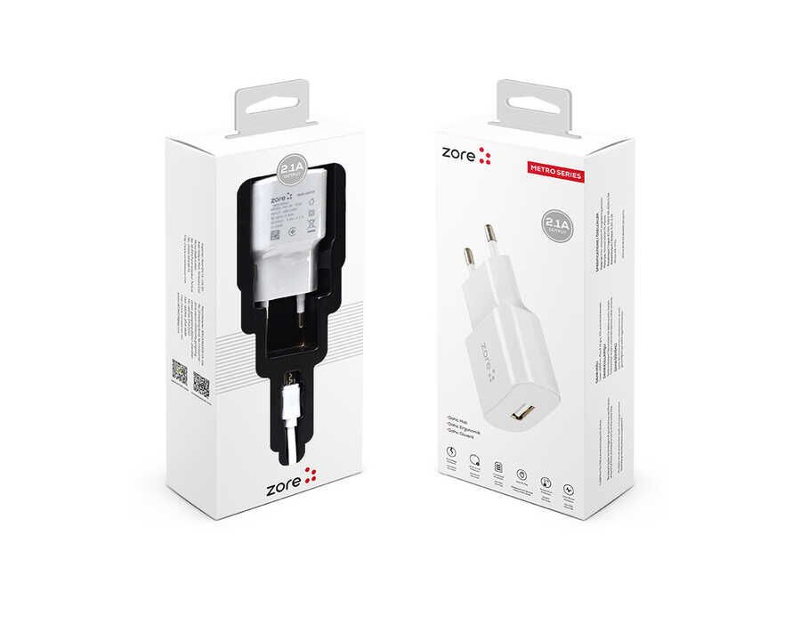 HEPTEKİLETİŞİM Metro Serisi ZR-TC01 Type-C 2 in 1 Şarj Seti