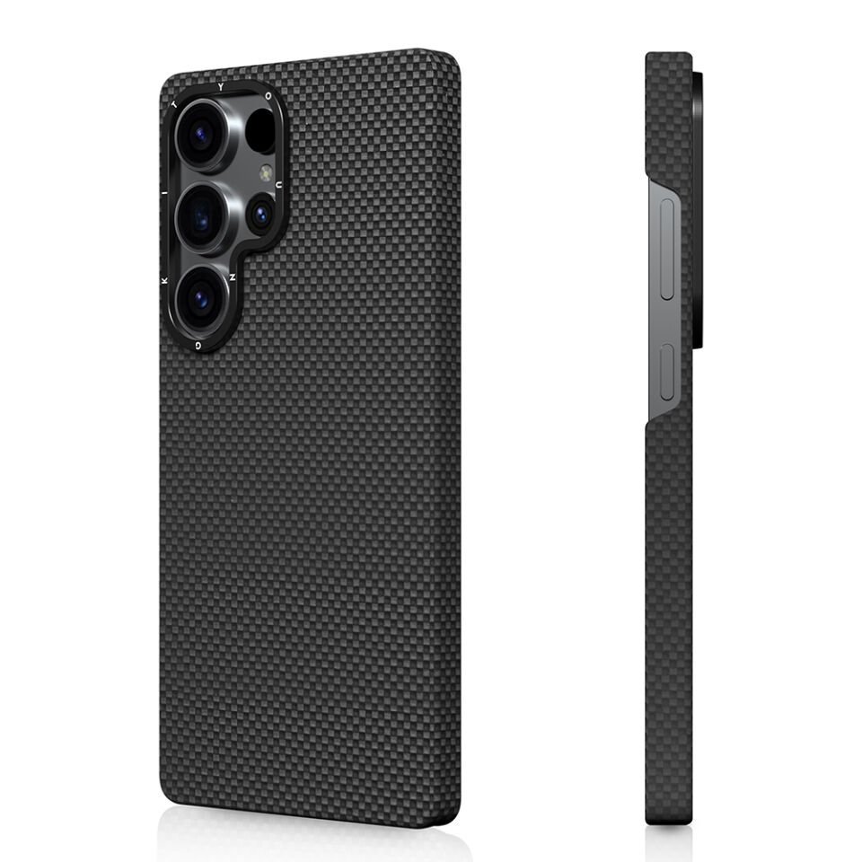 Galaxy S25 Ultra Kılıf Magsafe Şarj Özellikli Aramid Fiber Youngkit 1500D Kevlar Extreme Wing Serisi Kapak