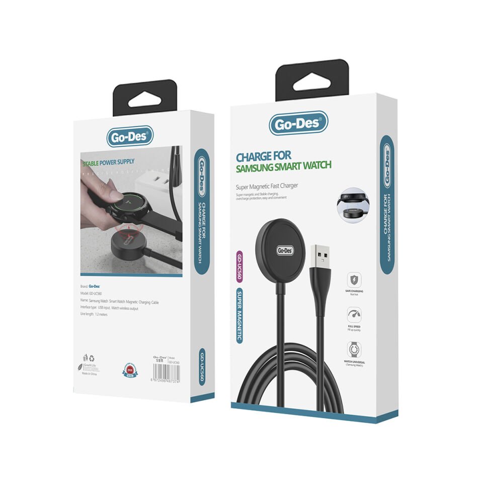 Go Des GD-UC560 Samsung Galaxy Watch Akıllı Saat Magnetik Wireless Şarj Aleti
