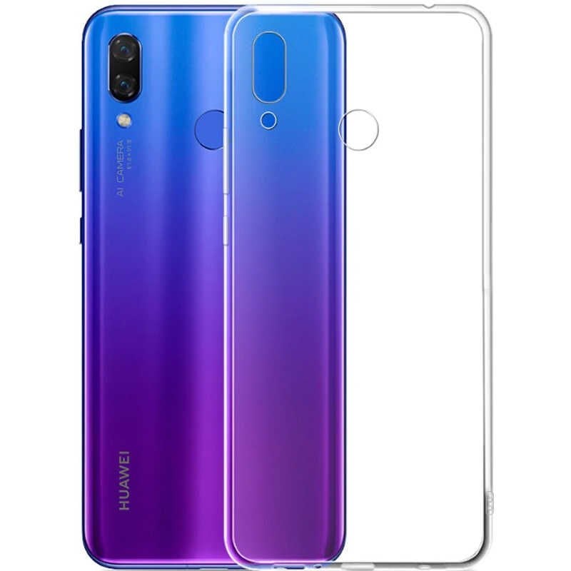 Huawei Y9 2019 Şeffaf Kılıf Yumuşak İnce Tasarımlı Kapak (SÜPER) Renksiz