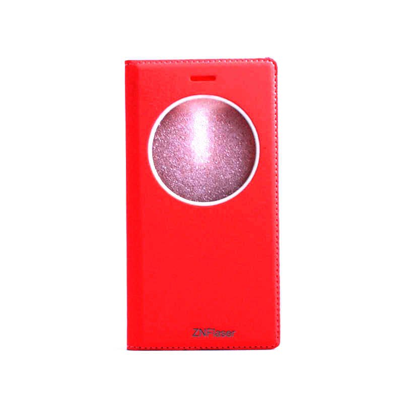 Asus Zenfone 2 Laser ZE500KL Kapaklı Kılıf Mıknatıslı 360 Tam Korumalı (DOLCE) Kırmızı