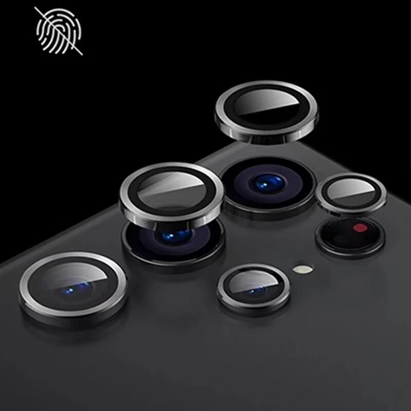 Samsung Galaxy S23 FE Kamera Lens Koruyucu Cam Filmi Tam Kaplama Tasarım (z-kamera-camı) Siyah