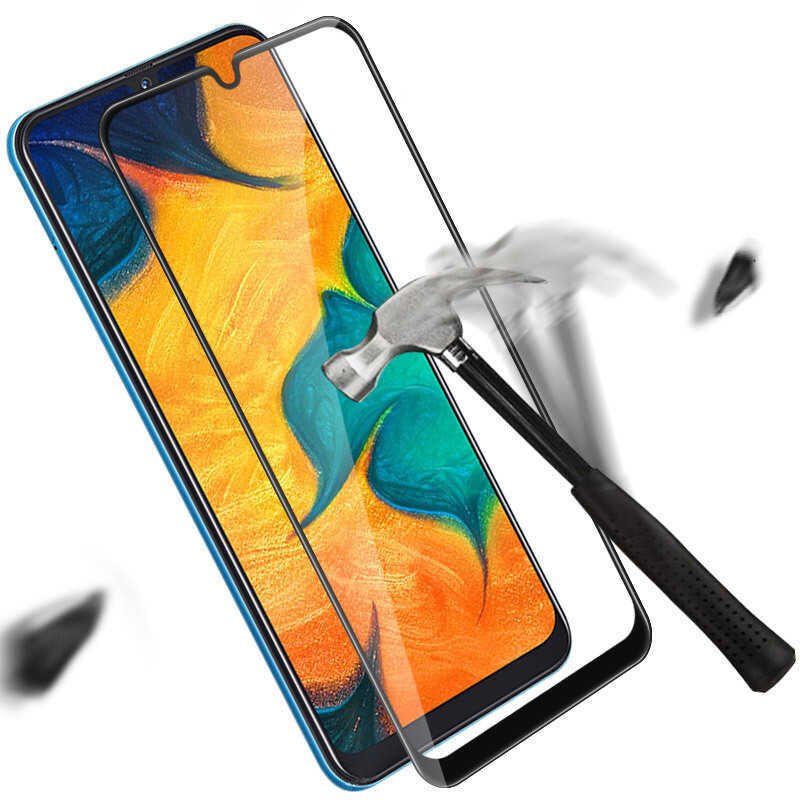 Realme C25 HEPTEKİLETİŞİM Kenarları Kırılmaya Dayanıklı Cam Ekran Koruyucu