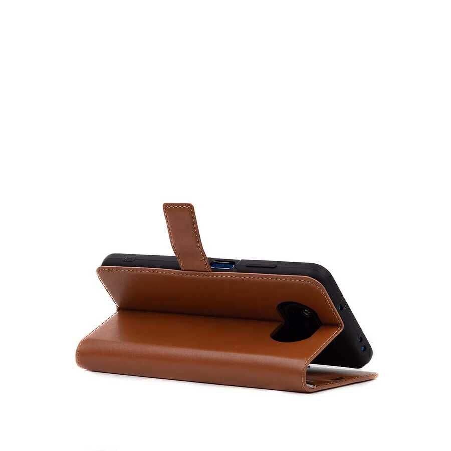 Samsung Galaxy A53 5G Kılıf Pu Deri Kapaklı Standlı Kartlıklı Bölmeli Deluxe Cüzdan Gold