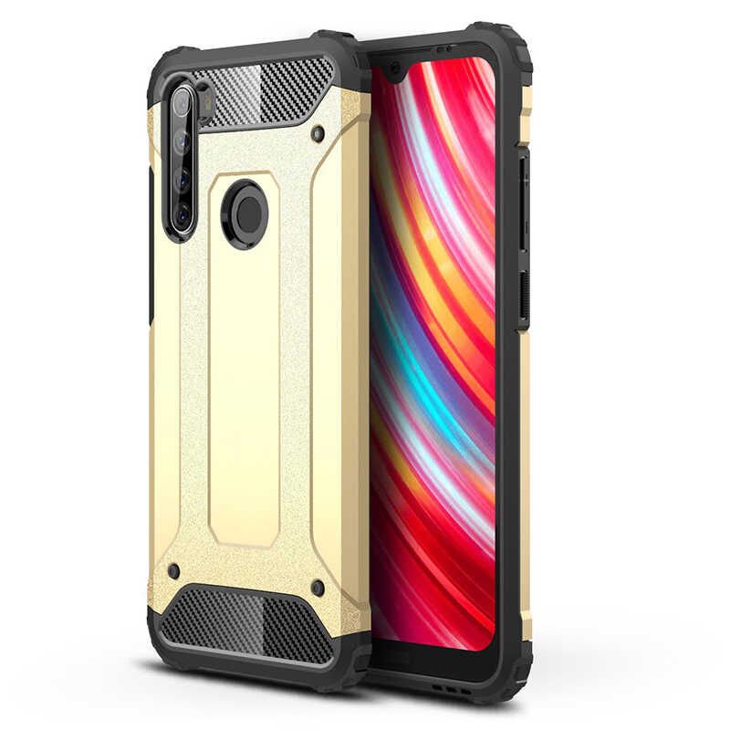 Xiaomi Redmi Note 8T Kılıf Armor Köşe Korumalı Çift Katman Tank Zırh Kapak (CRASH) Siyah