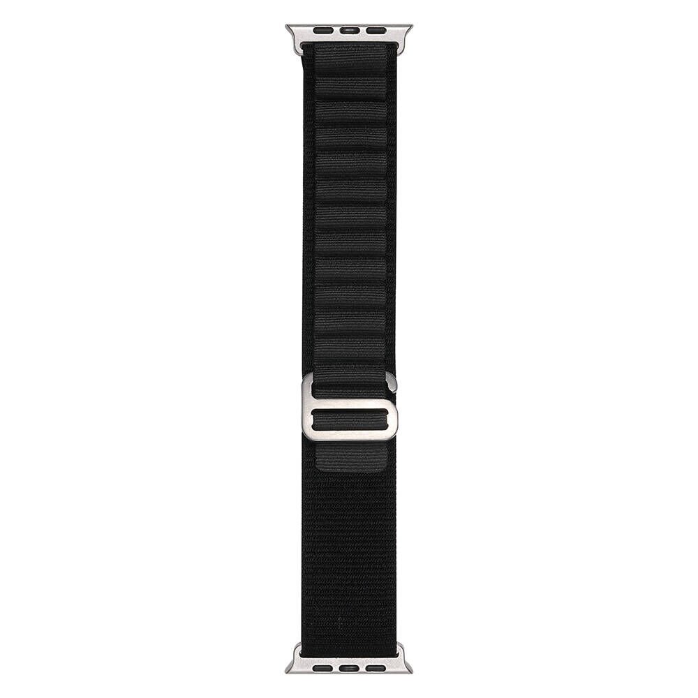 Apple Watch 2/3/4/5/6/7/8/9/se/nike 38mm 40mm 41mm Hasır Kordon Tasarım (band-74) Siyah-Gri