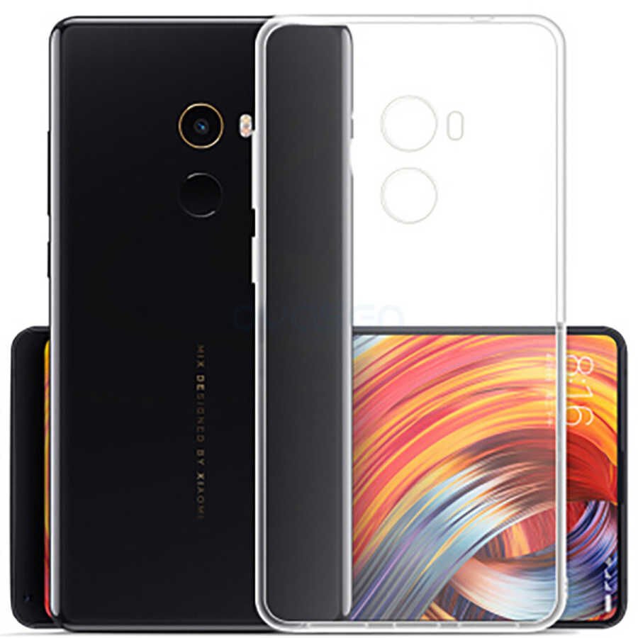 Xiaomi Mi Mix Şeffaf Kılıf Yumuşak İnce Tasarımlı Kapak (SÜPER) Renksiz