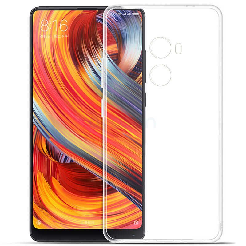 Xiaomi Mi Mix Şeffaf Kılıf Yumuşak İnce Tasarımlı Kapak (SÜPER) Renksiz