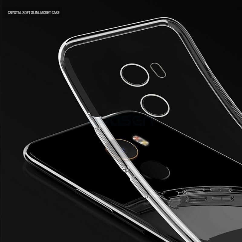 Xiaomi Mi Mix Şeffaf Kılıf Yumuşak İnce Tasarımlı Kapak (SÜPER) Renksiz