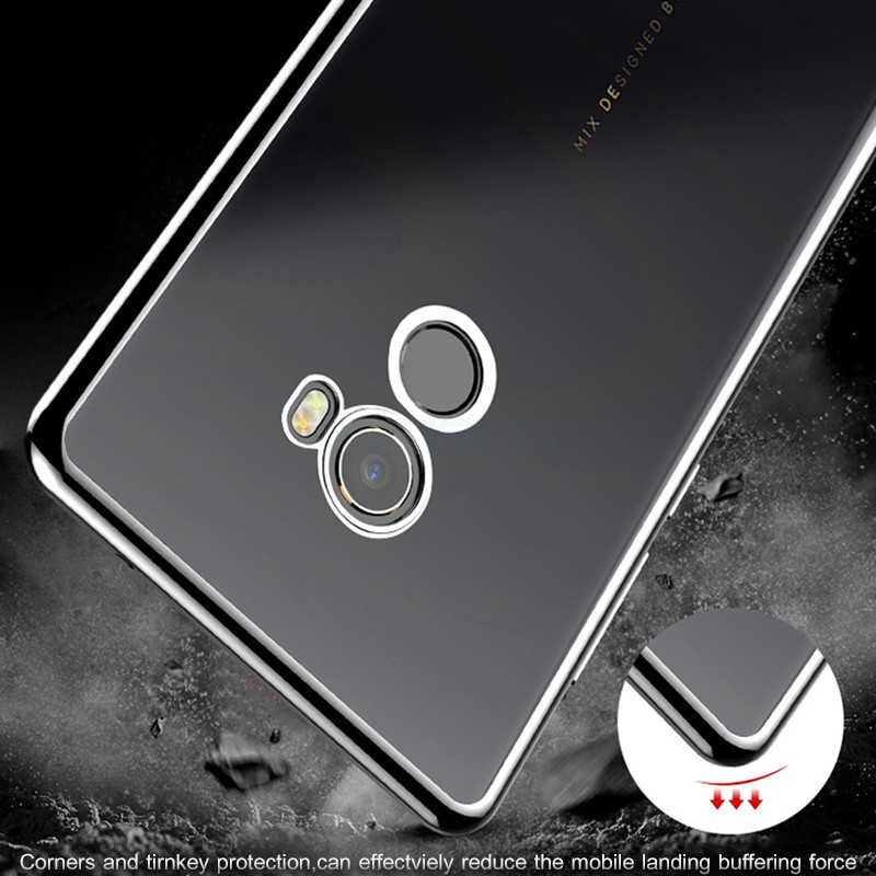 Xiaomi Mi Mix Şeffaf Kılıf Yumuşak İnce Tasarımlı Kapak (SÜPER) Renksiz