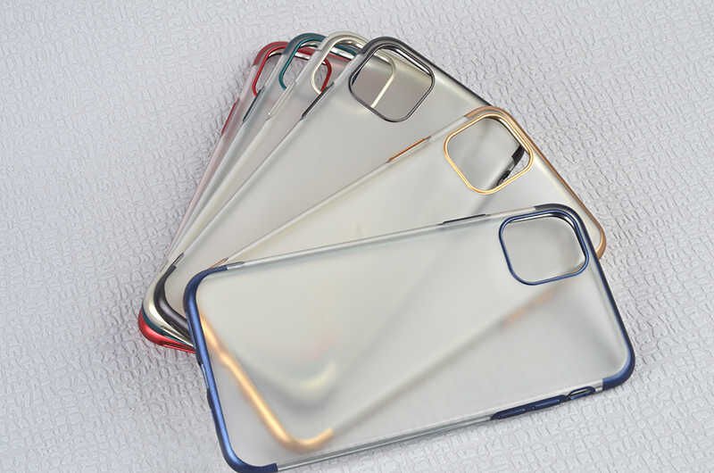 Apple iPhone 11 Pro Max Kılıf HEPTEKİLETİŞİM Mat Dört Köşeli Lazer Silikon Kapak