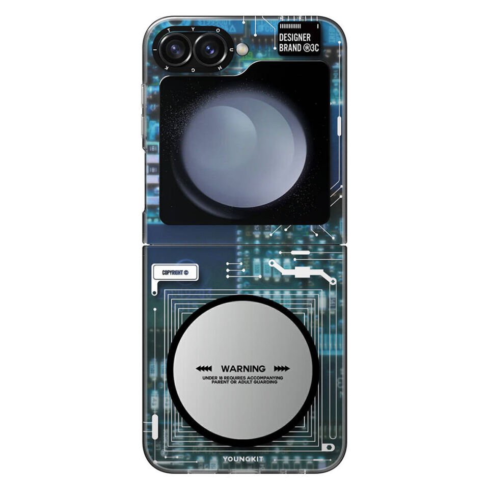 Samsung Galaxy Z Flip 6 Kılıf Magsafe Şarj Özellikli Youngkit Technology Serisi Kapak