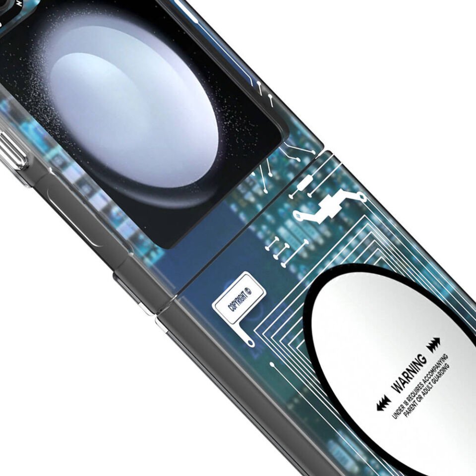 Samsung Galaxy Z Flip 6 Kılıf Magsafe Şarj Özellikli Youngkit Technology Serisi Kapak