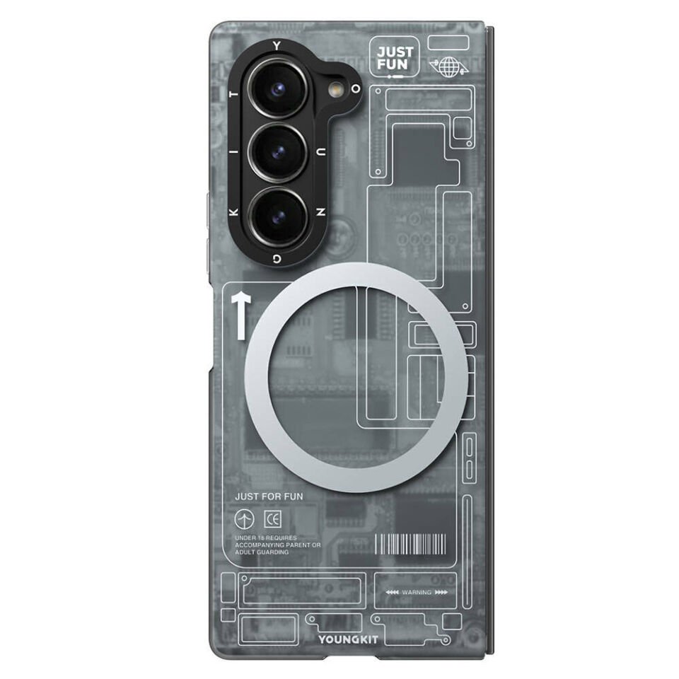 Samsung Galaxy Z Fold 6 Kılıf Magsafe Şarj Özellikli Youngkit Technology Serisi Kapak