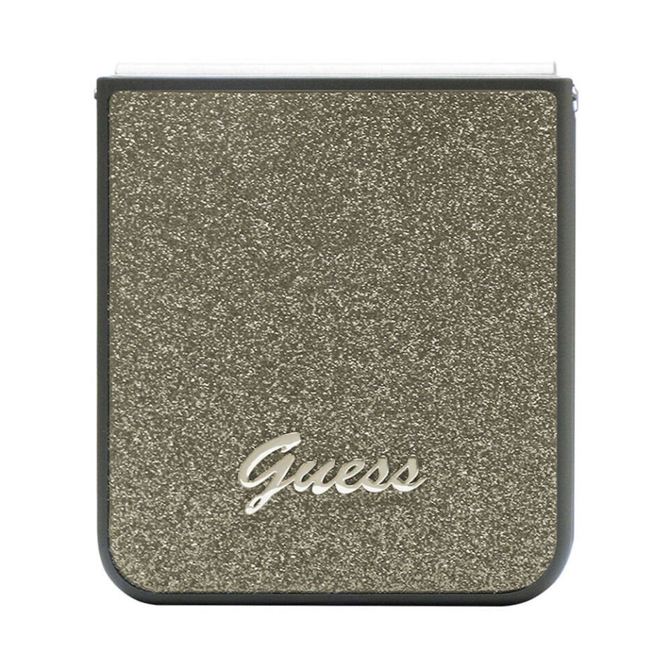 Samsung Galaxy Z Flip 5 Kılıf Guess Orjinal Lisanslı Yazı Logolu Glitter Flakes Kapak