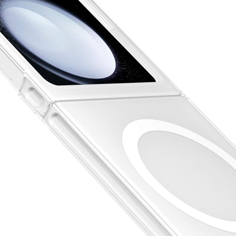 Samsung Galaxy Z Flip 6 Kılıf Magsafe Şarj Özellikli Şeffaf Youngkit Crystal Shield Serisi Kapak