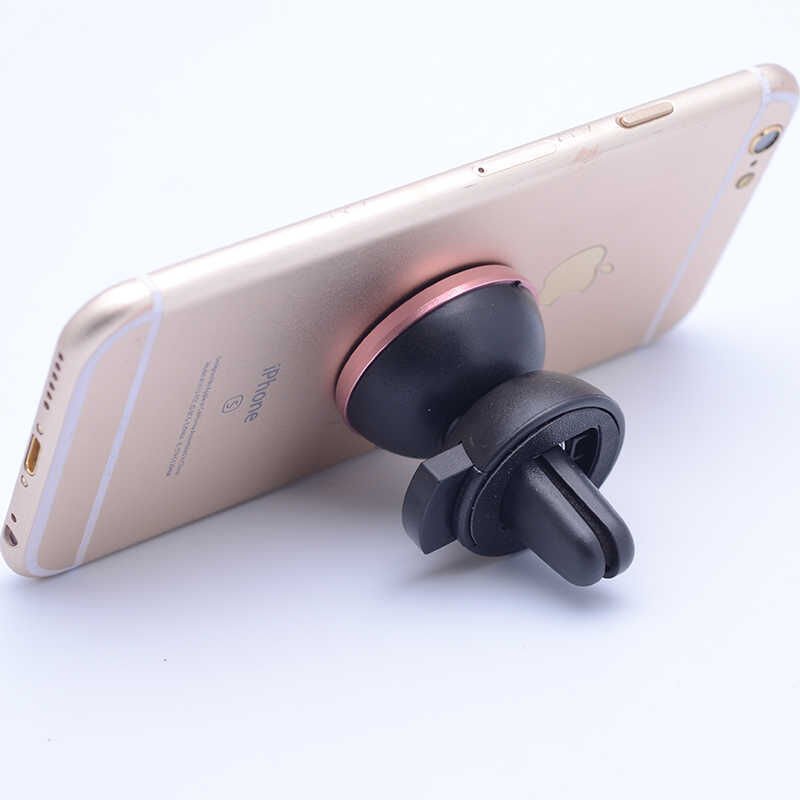 Araç Telefon Tutucu Stand Olarakta Kullanabilirsiniz (New Magnetic Air Vent Mount) Rose Gold