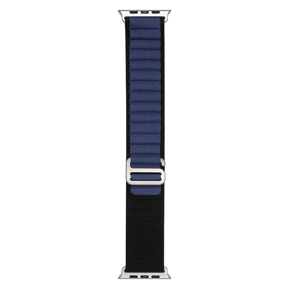 Apple Watch 2/3/4/5/6/7/8/9/se/nike 38mm 40mm 41mm Hasır Kordon Tasarım (band-74) Midnight