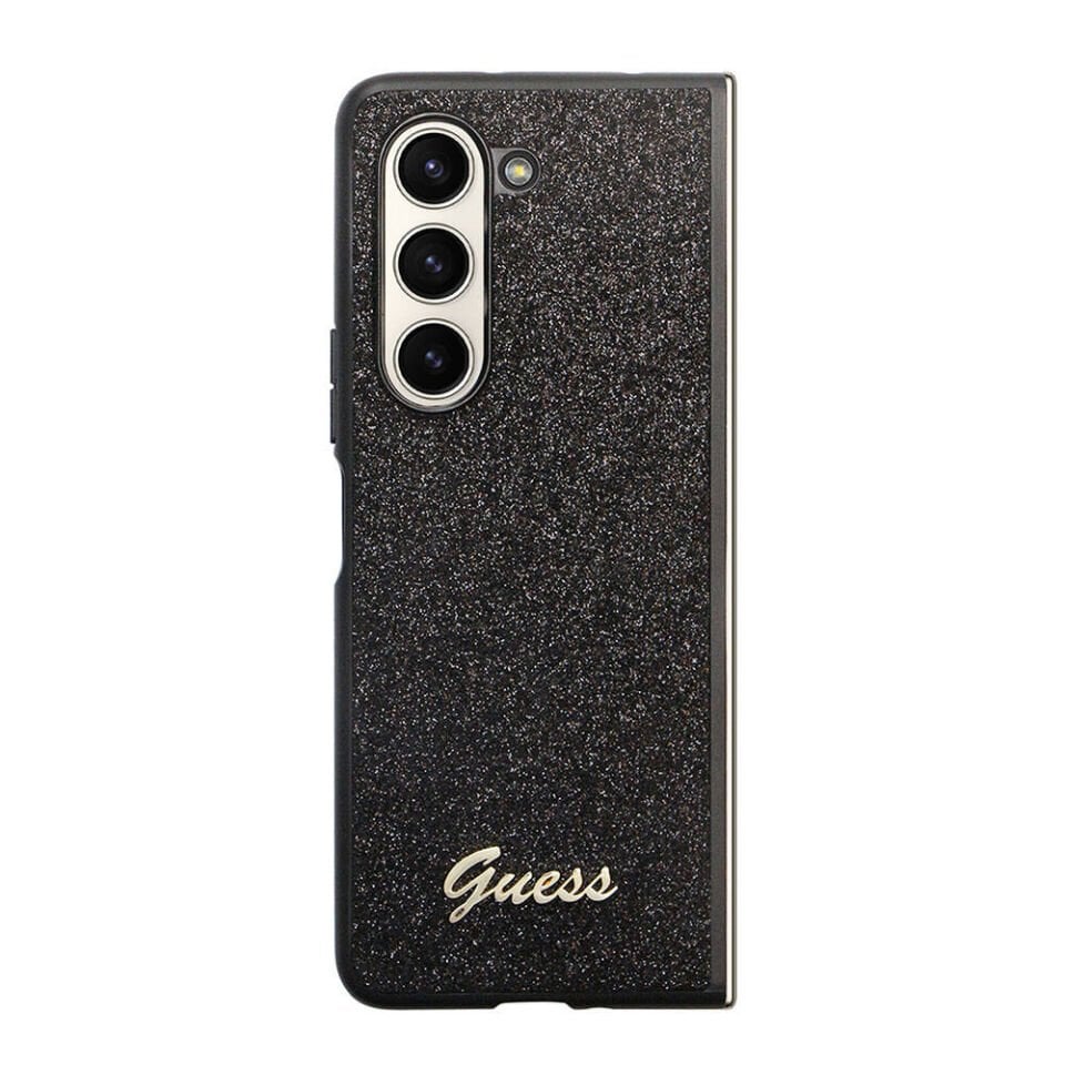Samsung Galaxy Z Fold 5 Kılıf Guess Orjinal Lisanslı Yazı Logolu Glitter Script Kapak