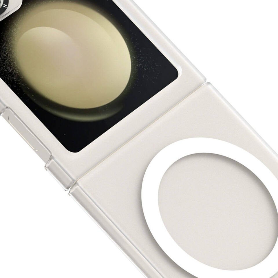 Samsung Galaxy Z Flip 6 Kılıf Magsafe Şarj Özellikli Youngkit Hidden Sand Serisi Kapak