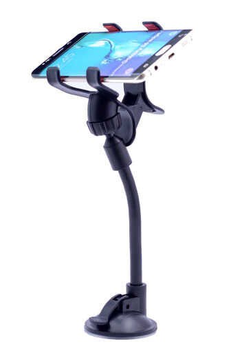 Araç Telefon Tutucu Vakumun Rahat Tutunabileceği Yerlere Takılabilen (Soft Tube Holder) Renksiz