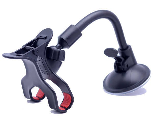 Araç Telefon Tutucu Vakumun Rahat Tutunabileceği Yerlere Takılabilen (Soft Tube Holder) Renksiz