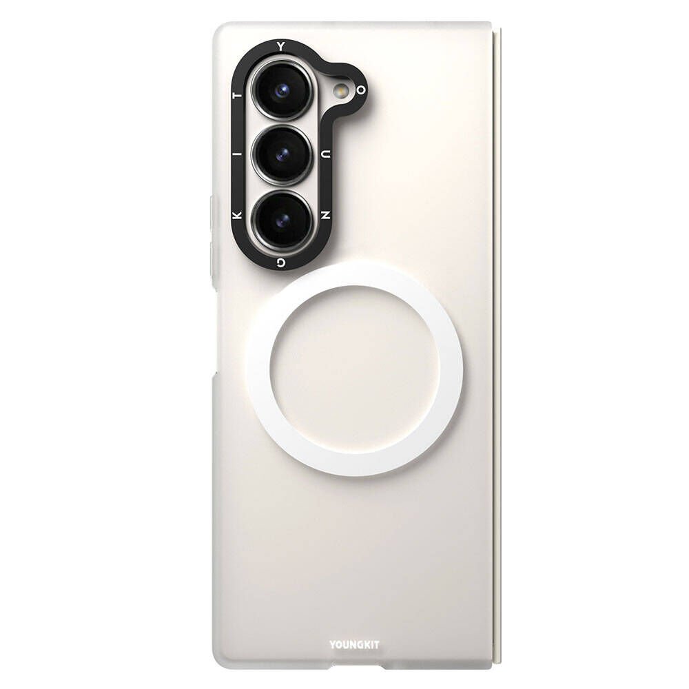 Samsung Galaxy Z Fold 6 Kılıf Magsafe Şarj Özellikli Youngkit Hidden Sand Serisi Kapak