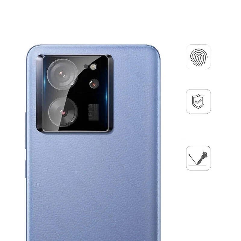 Xiaomi Mi 13T Kamera Lens Koruyucu Camı Ultra Korumalı Tam Kaplayan Tasarm (z-3D) Siyah