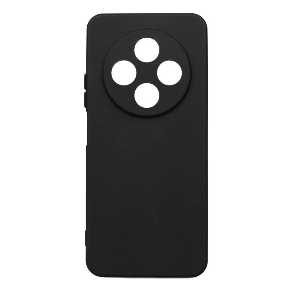 Xiaomi Redmi 14C 4G Kılıf Kamera Korumalı Esnek Renkli Silikon Kapak (Biye) Siyah