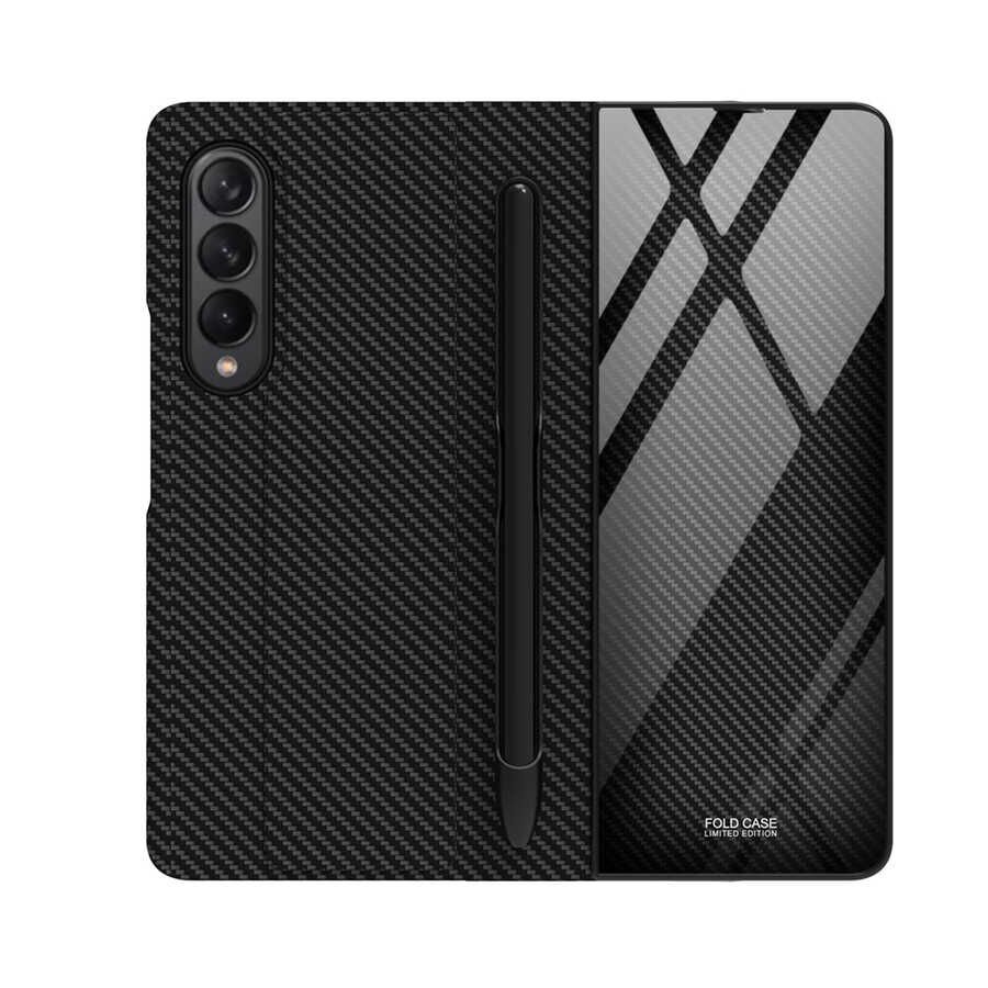 Samsung Galaxy Z Fold 3 Kılıf HEPTEKİLETİŞİM Kalem Bölmeli Droga Kılıf