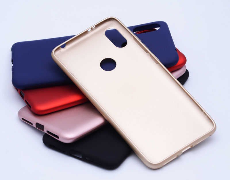 Xiaomi Mi 6X Kılıf Yumuşak Dokulu Soft Esnek İnce Mat Renkli Silikon Kapak (PREMİER) Gold