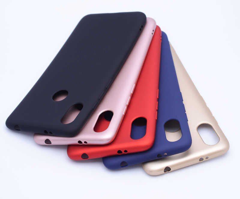 Xiaomi Mi 6X Kılıf Yumuşak Dokulu Soft Esnek İnce Mat Renkli Silikon Kapak (PREMİER) Gold