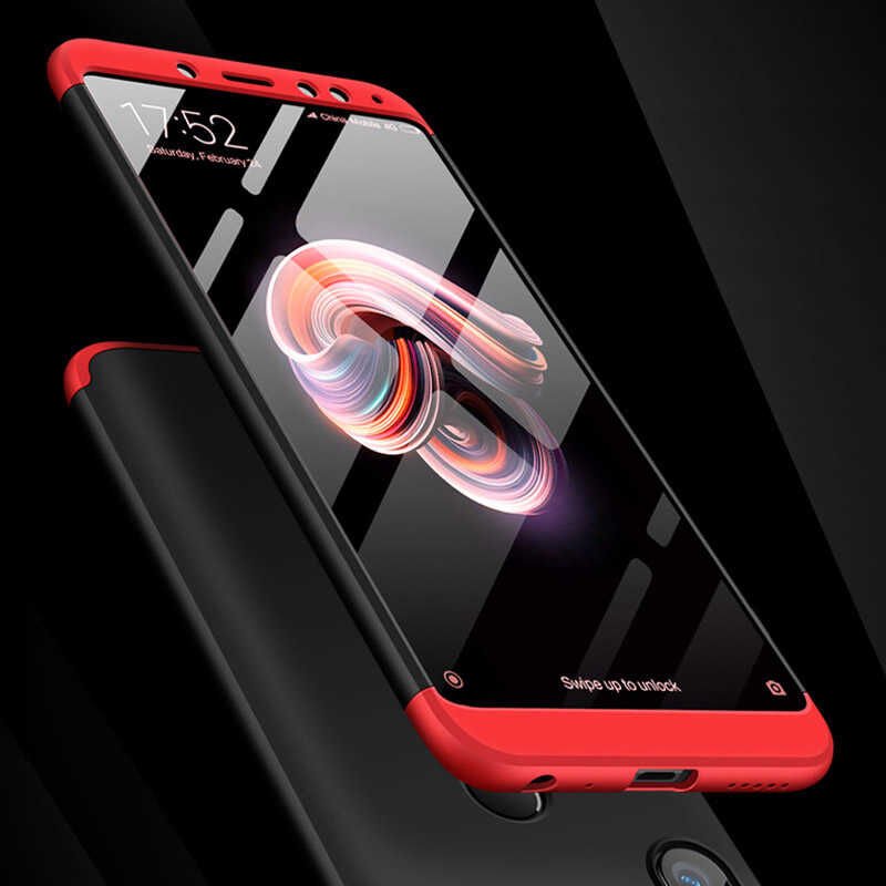 Xiaomi Mi 8 Kılıf 360 Tam Koruma Ön Ve Arka Sert Mika Kapak Orjinal Ays Gkk Kapak Rose Gold