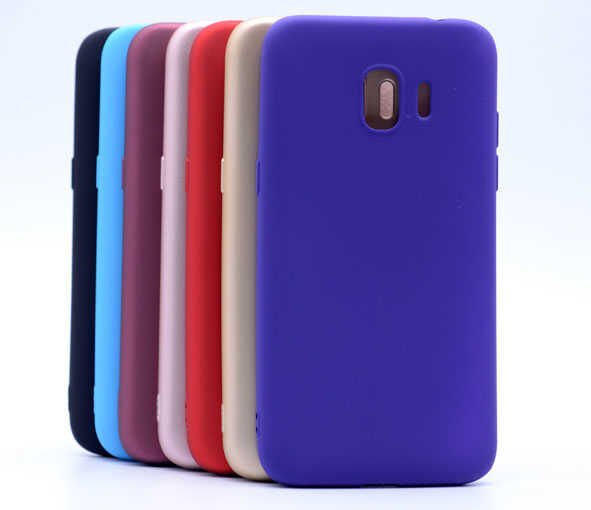 Samsung Galaxy J2 Pro 2018 Kılıf Yumuşak Dokulu Soft Esnek İnce Mat Renkli Silikon Kapak (PREMİER) Lacivert