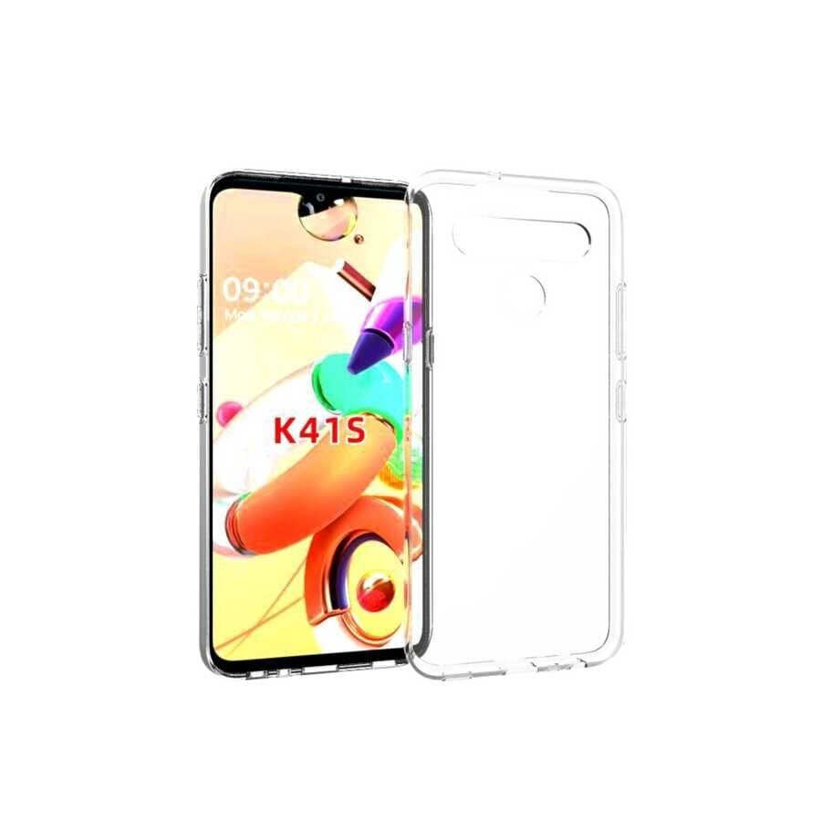 LG K41S Kılıf HEPTEKİLETİŞİM Süper Silikon Kapak