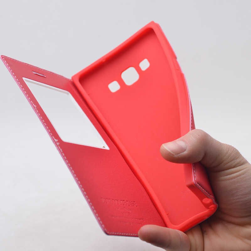 Samsung Galaxy A7 Kapaklı Kılıf Mıknatıslı 360 Tam Korumalı (DOLCE) Beyaz