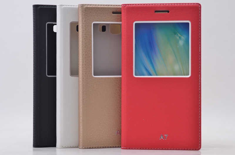 Samsung Galaxy A7 Kapaklı Kılıf Mıknatıslı 360 Tam Korumalı (DOLCE) Beyaz