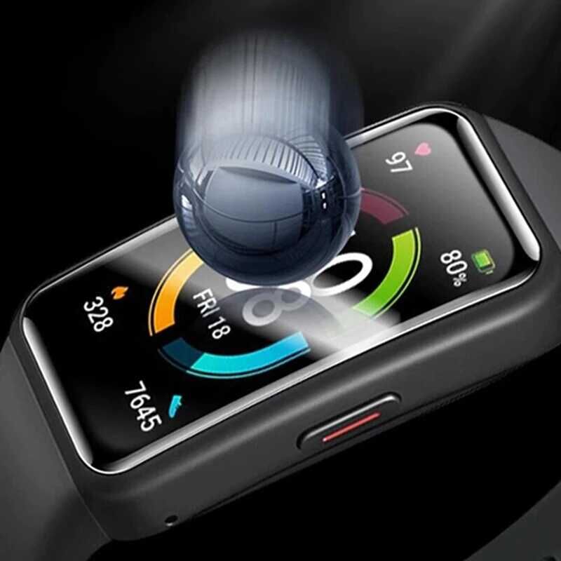 Huawei Band 6 HEPTEKİLETİŞİM PMMA Pet Saat Ekran Koruyucu