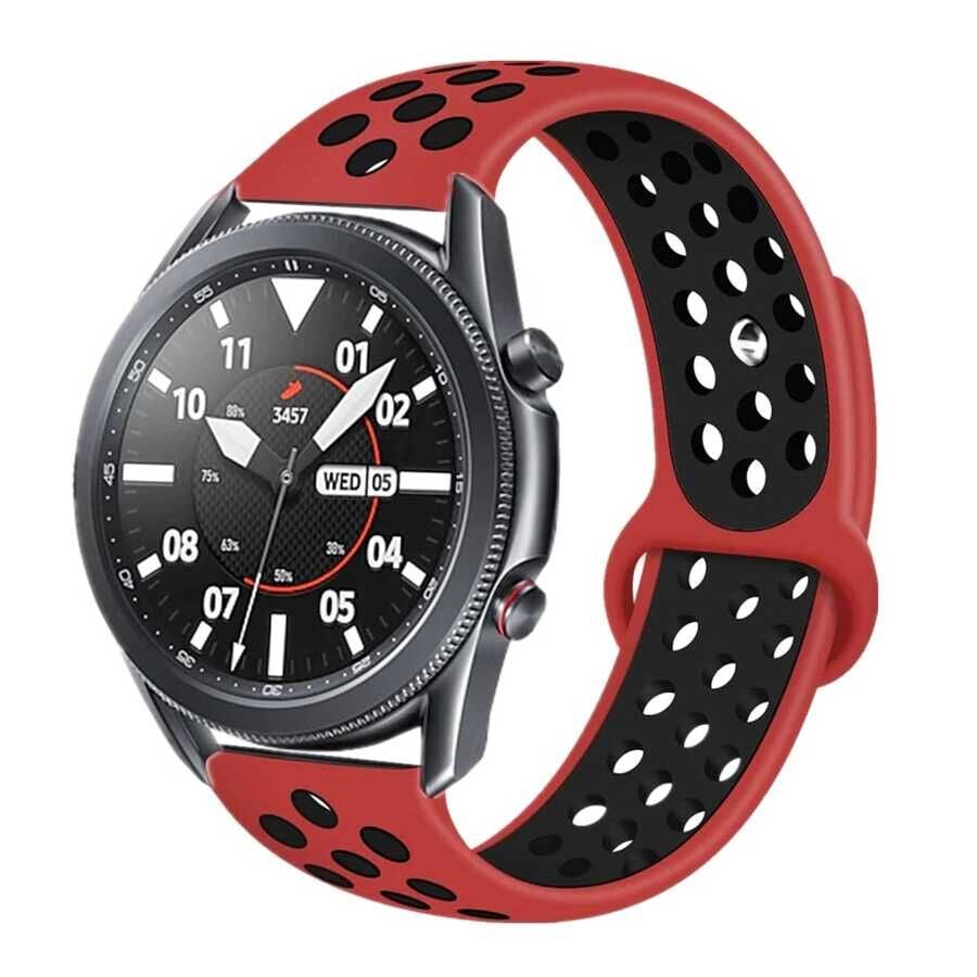 Huawei Honor Magic 2 46 mm Silikon Kordon Kayış Tasarım (KRD-02) Turkuaz-Mavi