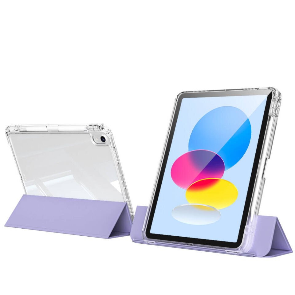 Apple iPad 10.9 2022 (10.Nesil) Tablet Kılıf Magnetik Airbagli Ultra Korumalı Kapak (Sliding) Lacivert