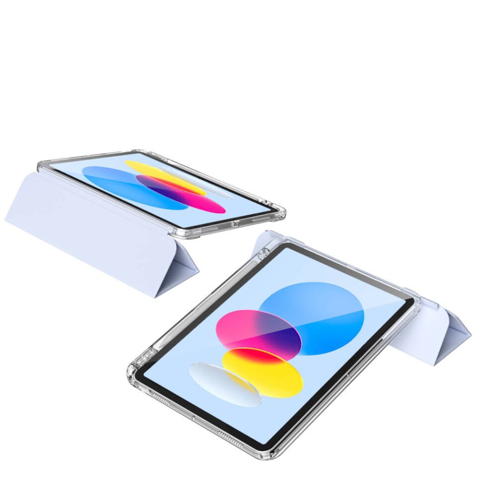 Apple iPad 10.9 2022 (10.Nesil) Tablet Kılıf Magnetik Airbagli Ultra Korumalı Kapak (Sliding) Lacivert